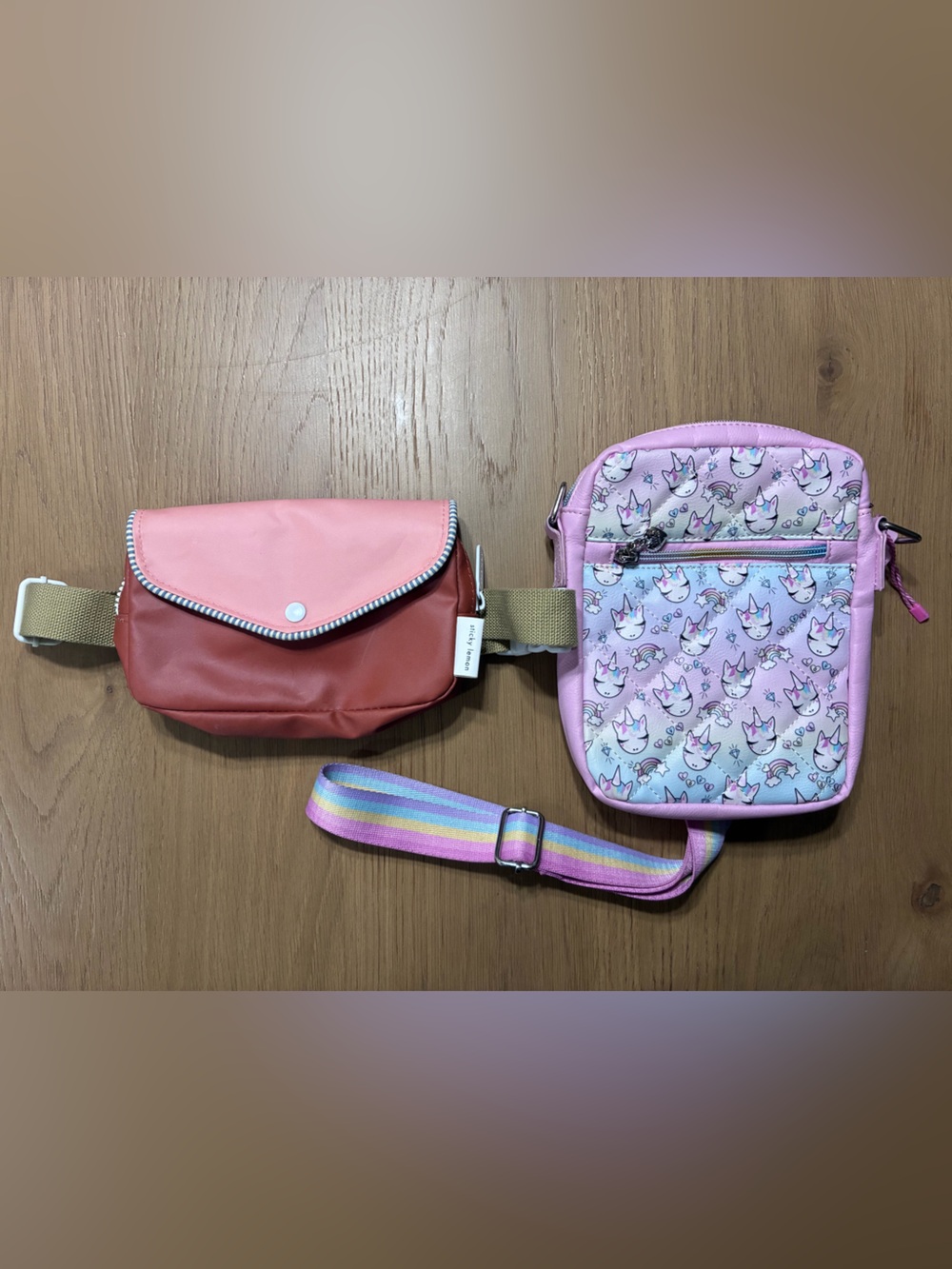 Girls bag Bundle,Lot of 2 Stick Lemon Fanny Pack + Miss Gwen OMG Crossbody Bag